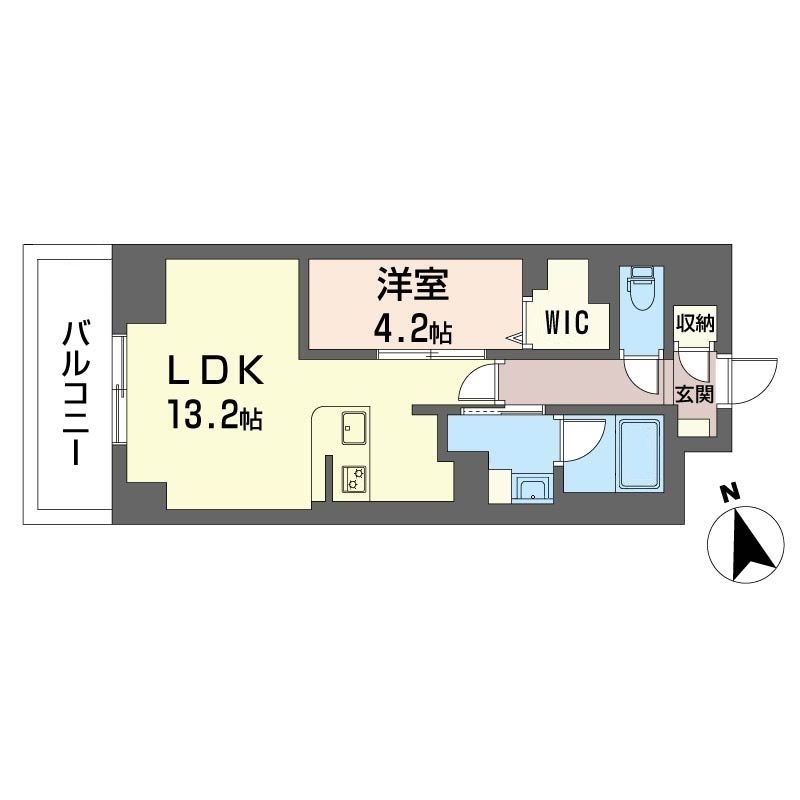 サンエール南堀江1005号室の間取り