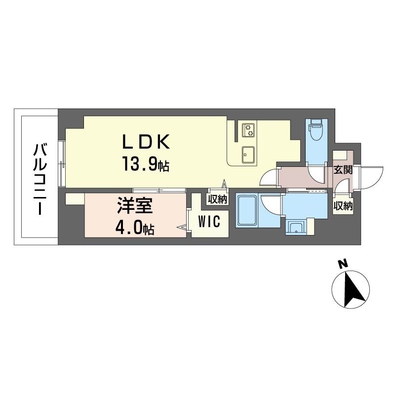 サンエール南堀江306号室の間取り