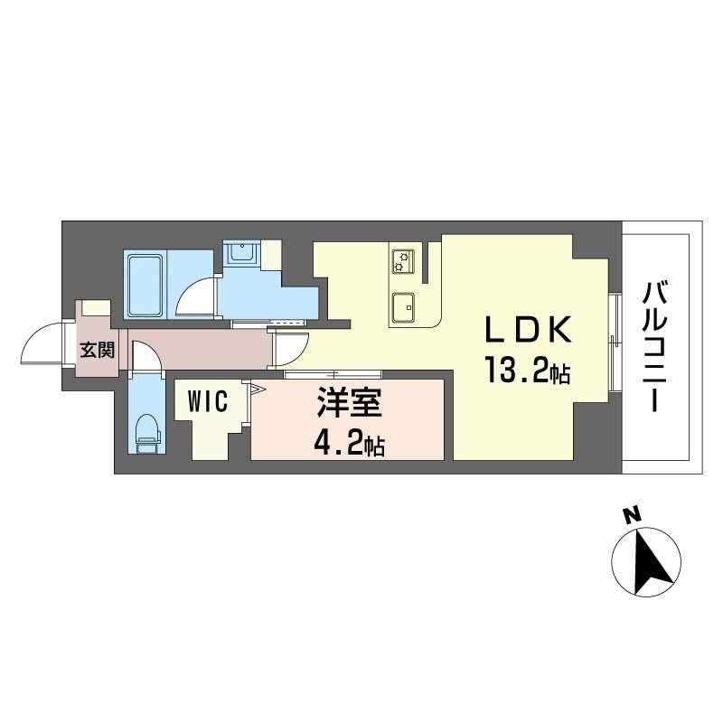 サンエール南堀江910号室の間取り